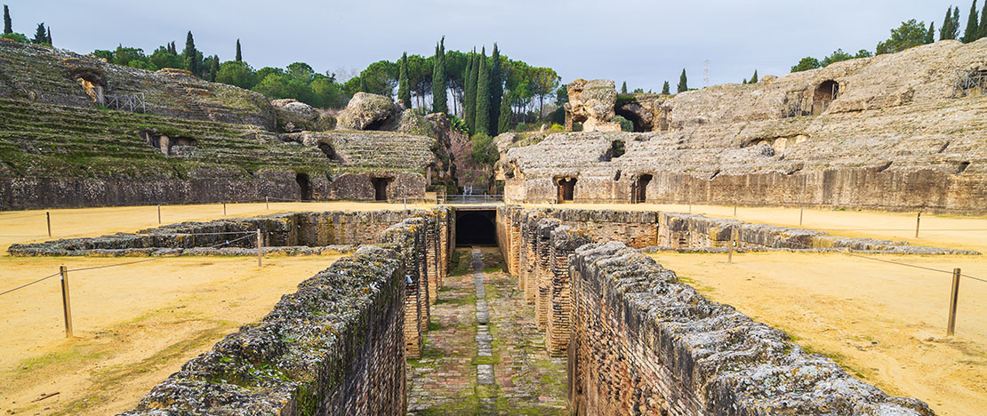 Sito archeologico di Italica a Santiponce, Andalusia Sito archeologico di Italica a Santiponce, Andalusia
