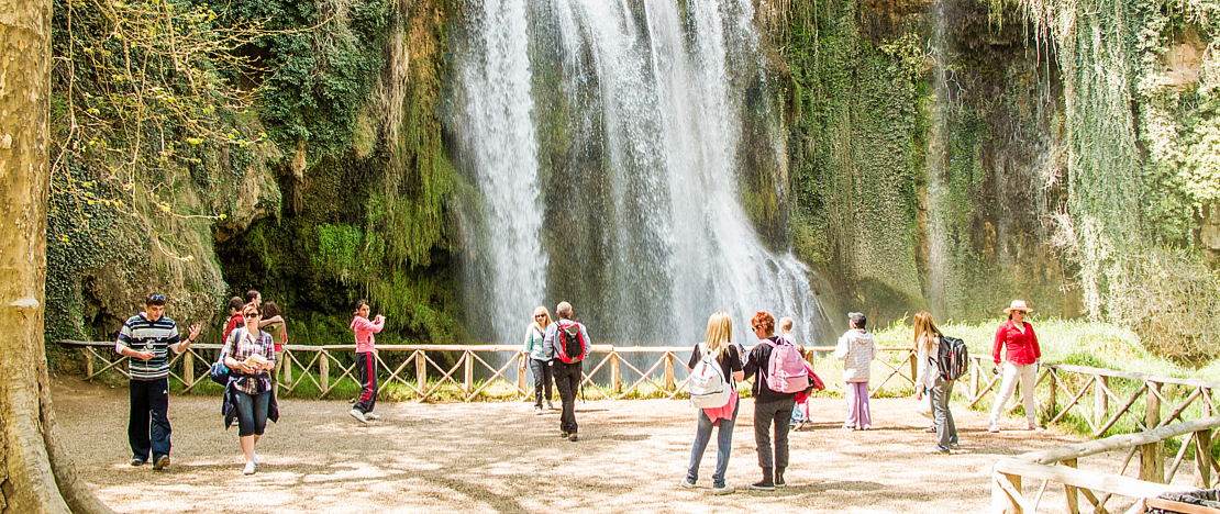 Waterfall at the Piedra Monastery in Nuévalos, Zaragoza