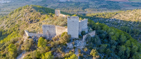 Templar castle Santa Magdalena de Pulpis in Castellón