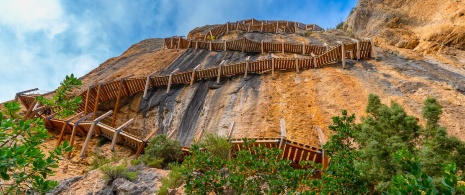 Passarelas de Montfalcó em Huesca