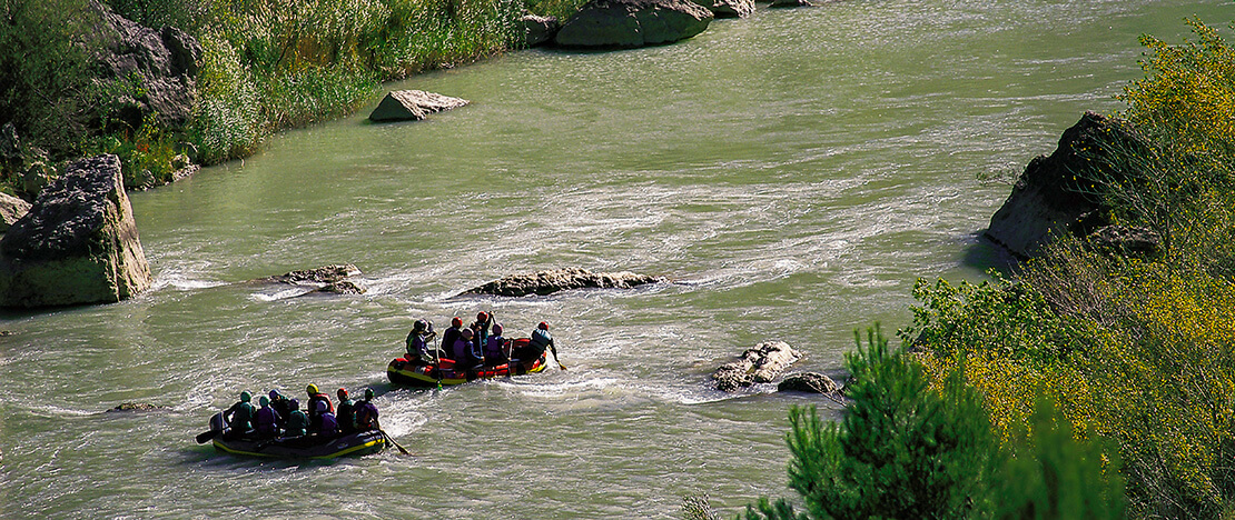 Rafting no rio Gállego, Aragón