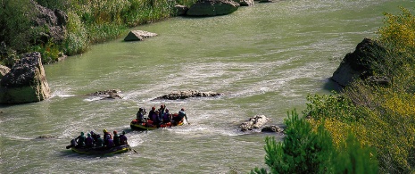 Rafting no rio Gállego, Aragón