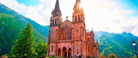 Basilica of Covadonga in Cangas de Onís, Asturias
