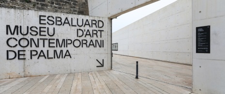 Detail of the entrance to Es Baluard in Palma de Mallorca, Balearic Islands