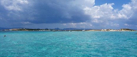 Playa de Ses Illetes, en Formentera (Islas Baleares)