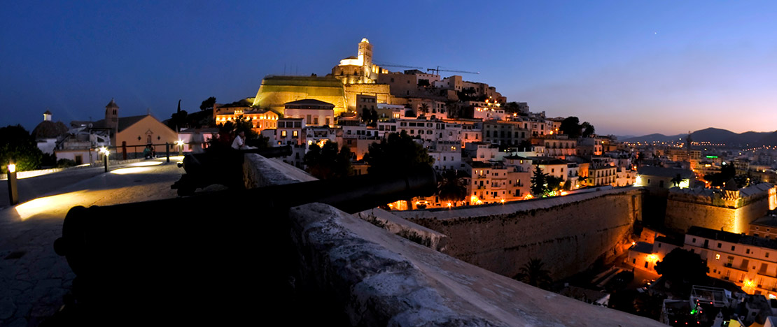 View of Dal't Vila from the Bastion of Santa Lucía, Ibiza View of Dal't Vila from the Bastion of Santa Lucía, Ibiza