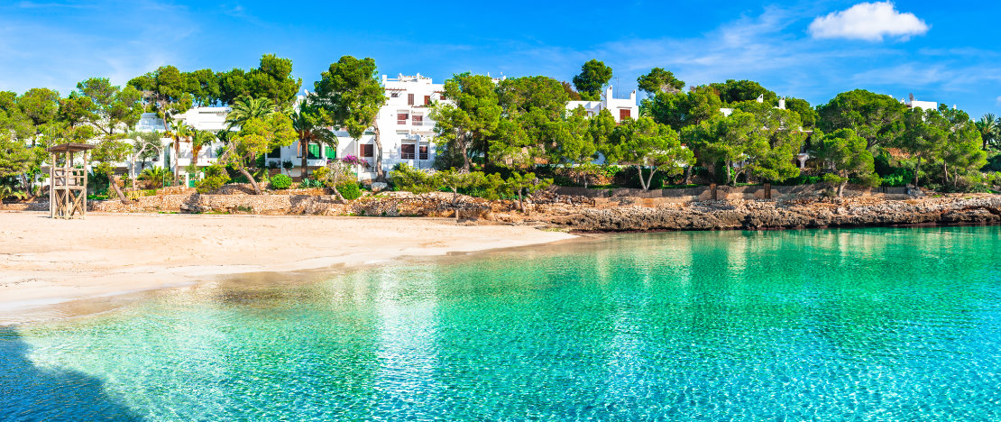 Veduta di Cala Gran a Maiorca, Isole Baleari Veduta di Cala Gran a Maiorca, Isole Baleari
