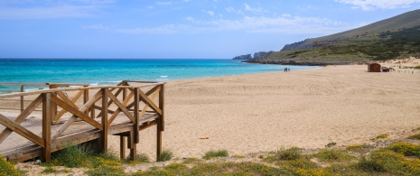 Vista da Cala Mesquida, em Maiorca, Ilhas Baleares