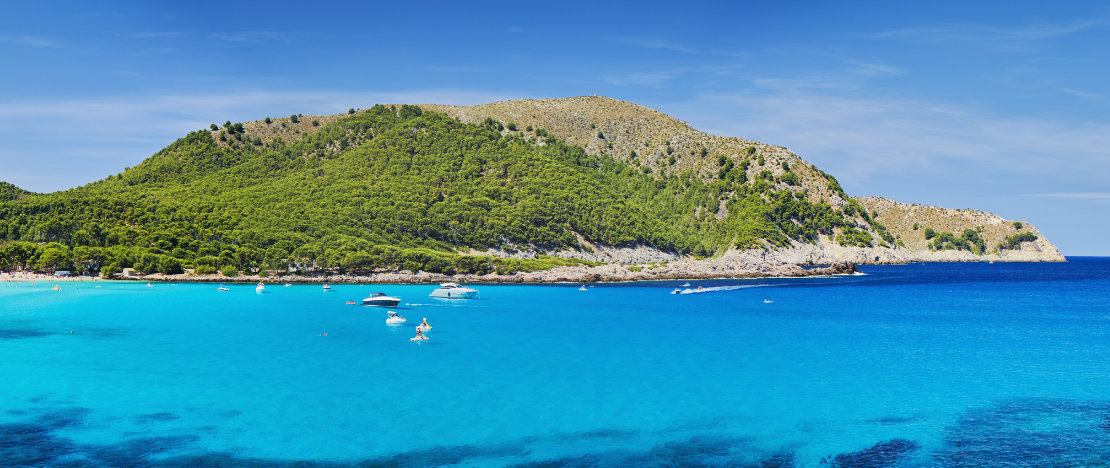 Veduta di una parte del Parco Naturale di Mondragó a Maiorca, Isole Baleari Veduta di una parte del Parco Naturale di Mondragó a Maiorca, Isole Baleari