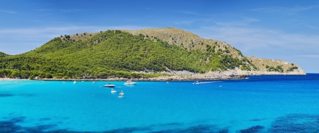 View of the Mondragó Natural Park in Mallorca, Balearic Islands