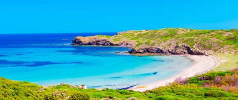 Cala Tortuga a Minorca, isole Baleari