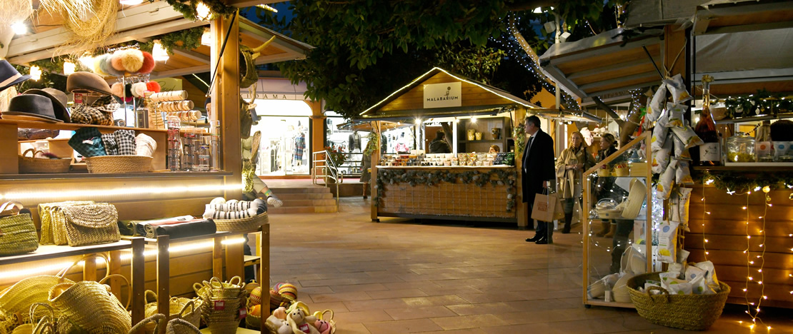 Mercado de Natal em Puerto Portals, Maiorca Mercado de Natal em Puerto Portals, Maiorca