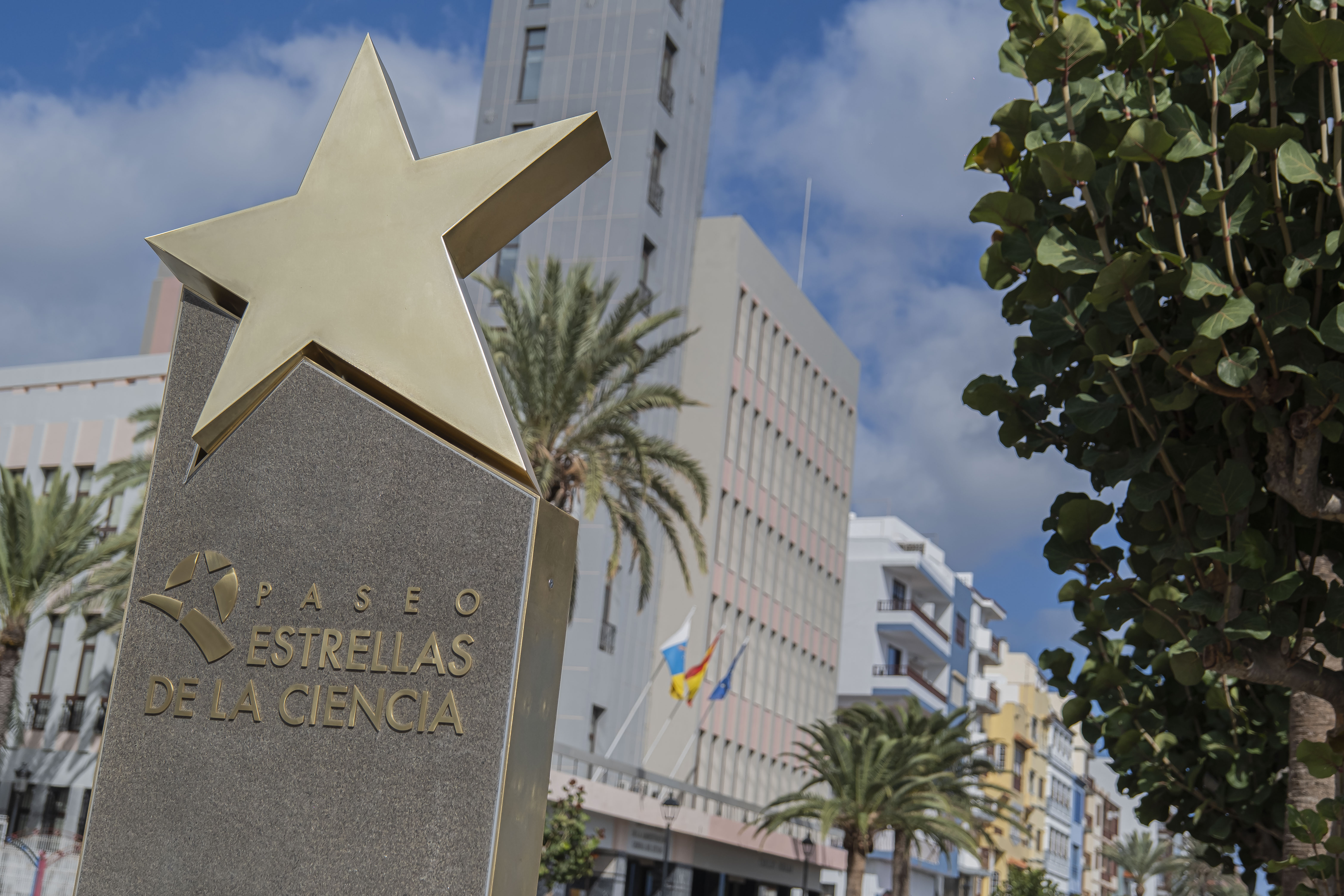 Detalhe do passeio das estrelas de Santa Cruz de La Palma, em La Palma, Ilhas Canárias
