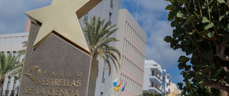 Detailansicht des Walk of Fame in Santa Cruz de La Palma auf La Palma, Kanarische Inseln