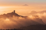 Panoramic view of Roque Nublo in Gran Canaria