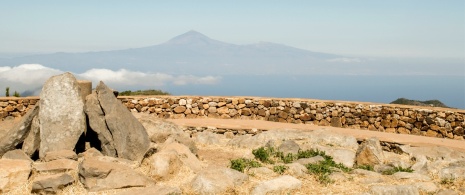 Santuário Guanche no Parque Nacional de Garajonay, em La Gomera, Ilhas Canárias