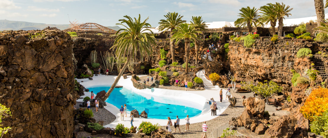 Jameos del Agua, em Lanzarote, Ilhas Canárias.