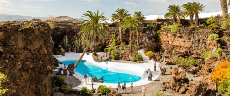 Jameos del Agua, em Lanzarote, Ilhas Canárias.