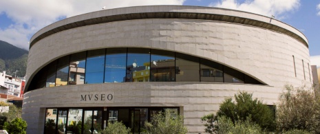 Ingresso principale del Museo Archeologico Benahorita di Los Llanos de Aridane a La Palma, Isole Canarie