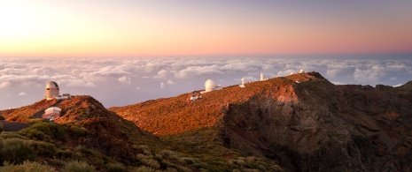 Observatorio del Roque de los Muchachos en La Palma, Islas Canarias.