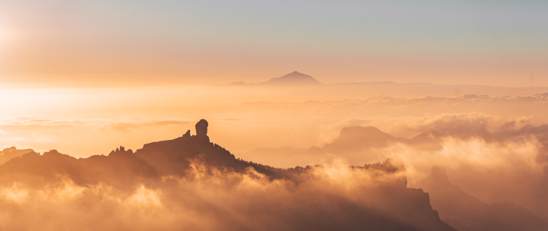 Blick vom Aussichtspunkt Pico de los Pozos de las Nieves auf Gran Canaria, Kanarische Inseln Blick vom Aussichtspunkt Pico de los Pozos de las Nieves auf Gran Canaria, Kanarische Inseln