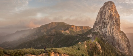 Roque Agando on the island of La Gomera