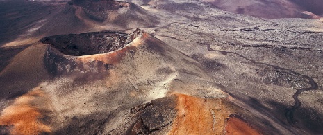 Park Narodowy Timanfaya. Krajobraz wulkaniczny. Lanzarote.