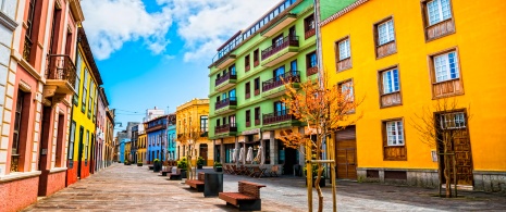 View of the historic San Cristóbal de La Laguna quarter in Tenerife, Canary Islands