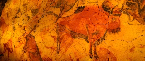 Изображение бизона в пещере Альтамира