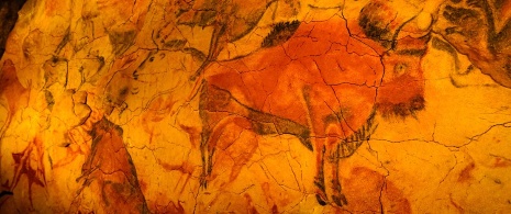 Le bison dans les grottes d'Altamira