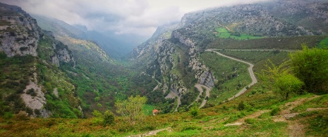 Mirador de Asón viewpoint in Collados del Asón Natural Park, La Gándara de Soba