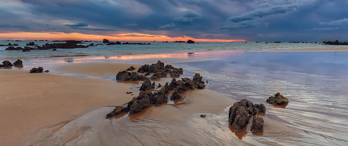 Praia de Trengandín, em Noja (Cantábria)