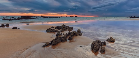 Spiaggia di Trengandín, a Noja, Cantabria