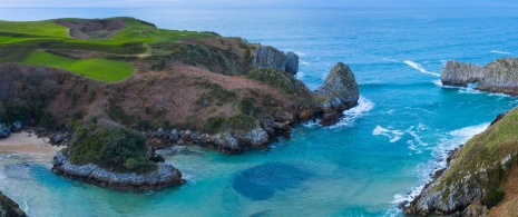 Playa de Berellín in Val de San Vicente, Kantabrien