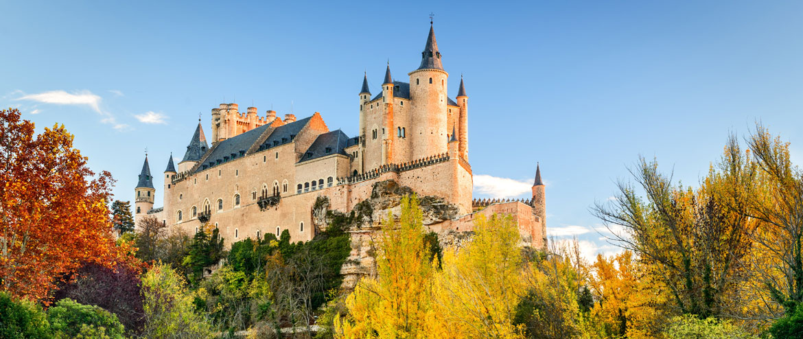 General view of the Alcázar of Segovia