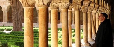 Cloister in the Monastery of Santo Domingo de Silos (Burgos, Castilla y Leon).