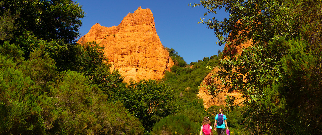 Familia en las Médulas, León Familia en las Médulas, León
