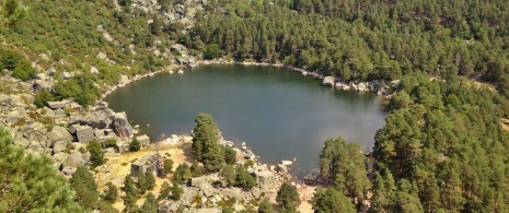 ネグラ湖の景観。ソリア