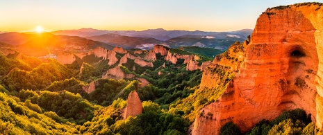 Paysage de Las Médulas dans la province de León