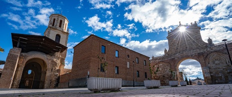 Vista general del patrimonio monumental de Sahagún, León, Castilla y León