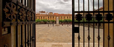 Plaza Mayor square in Palencia