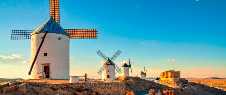 Windmühlen in Consuegra, Kastilien-La Mancha