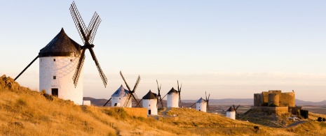 Wiatraki w Consuegra (Toledo, Kastylia-La Mancha)