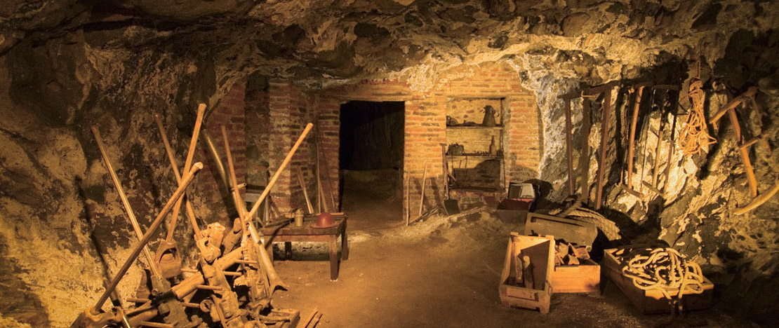 Interno della miniera del Parco minerario di Almadén. Ciudad Real. Interno della miniera del Parco minerario di Almadén. Ciudad Real.