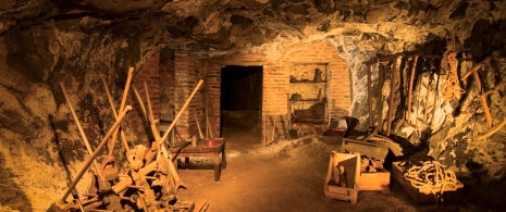 Interno della miniera del Parco minerario di Almadén. Ciudad Real. Interno della miniera del Parco minerario di Almadén. Ciudad Real.