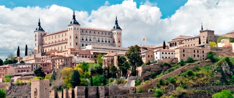 Vista del Alcázar de Toledo, Castilla-La Mancha