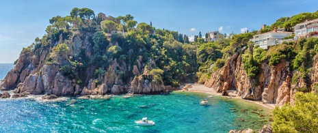 Views from the Marimurtra gardens in Sa Forcanera, Blanes (Girona, Catalonia)