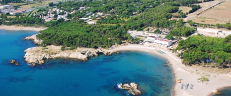 View of Portitxol beach in La Escala (Girona, Catalonia)
