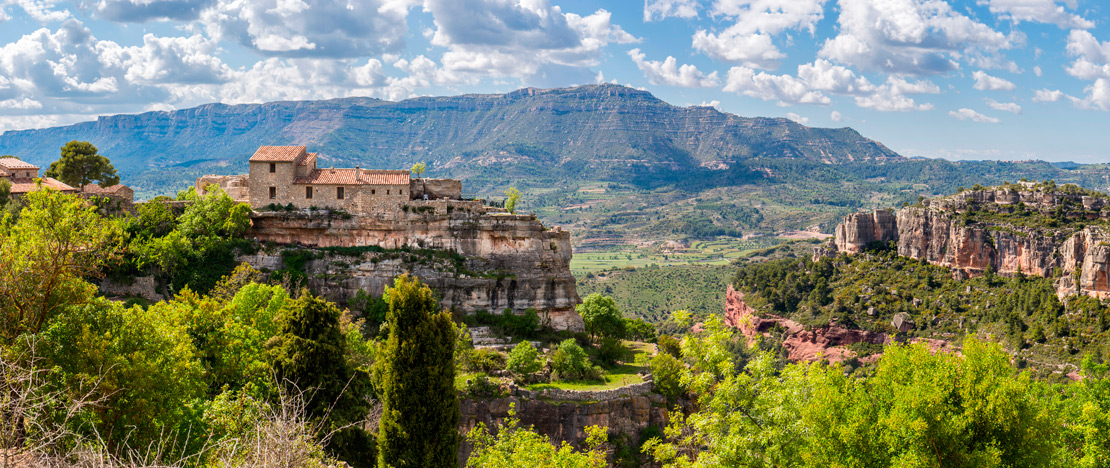 Vista de Siurana, em El Priorat, Tarragona