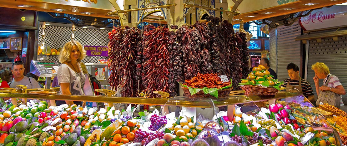 Mercado de La Boquería. Puesto Barcelona. Mercado de La Boquería. Puesto Barcelona.